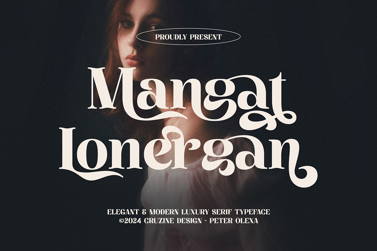 Mangat Lonergan, a Serif Font by Cruzine (Photo 1 of 8)