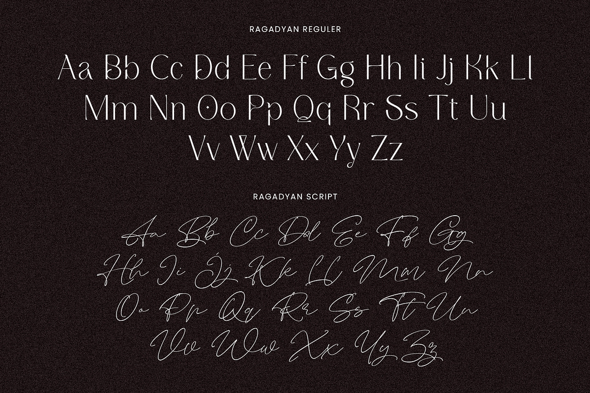 Ragadyan - Modern Duo Font, a Script Font by Inviline.co (Photo 16 of 18)