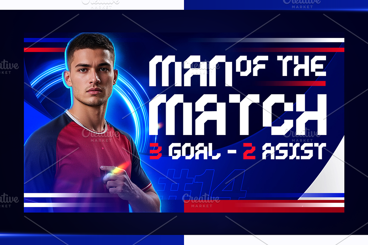 Football YouTube Thumbnail Pack, a Social Media Template by OnurDemircan (Photo 2 of 6)