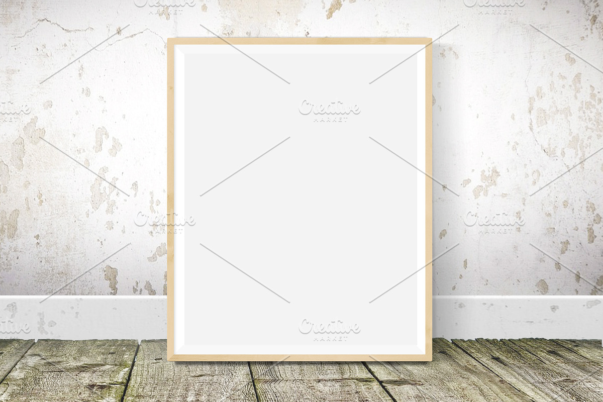 Rustic frame mockup 8x10 / 16x20, a Print Template by PinkJellyfish (Photo 2 of 12)