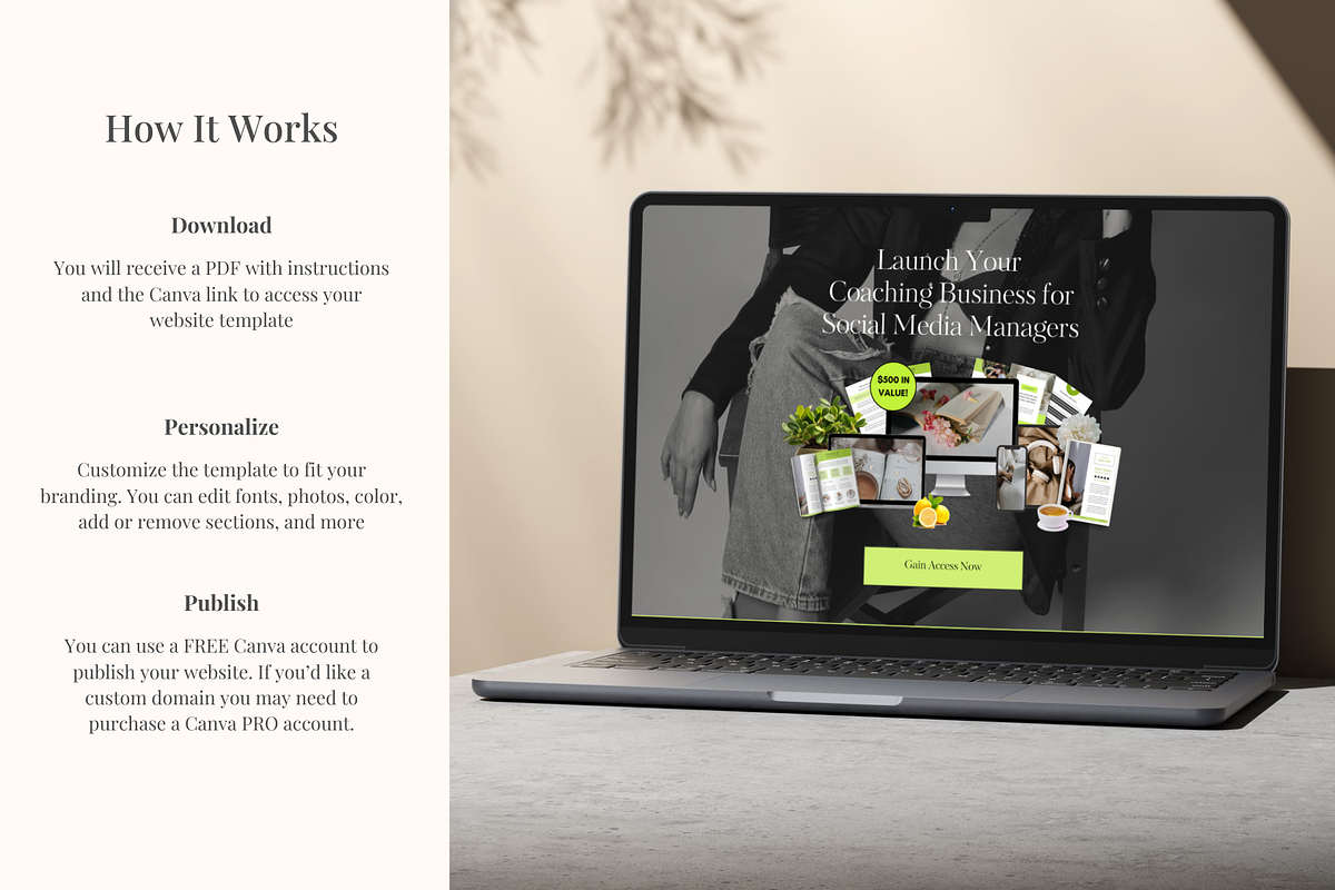 Stan Store Sales Page Template, a Landing Page Template by GlamWebDesigns (Photo 8 of 8)