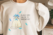 Cat and Animals Funny Birthday PNG, a Graphic by GlitterCraft (Thumbnail 99 of 101)