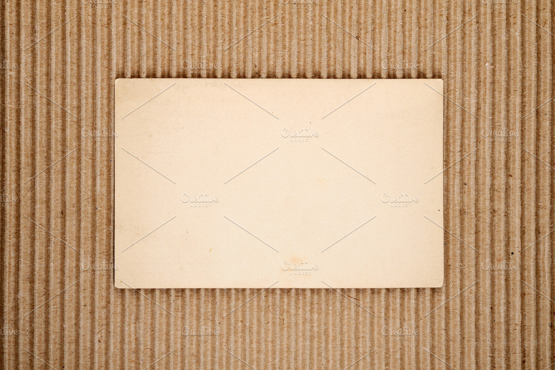 Old Blank Postcard