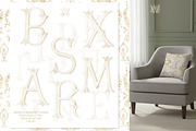 Gold Baroque Crest frame Clipart, a Decorative Illustration by WonderWonder (Thumbnail 5 of 8)