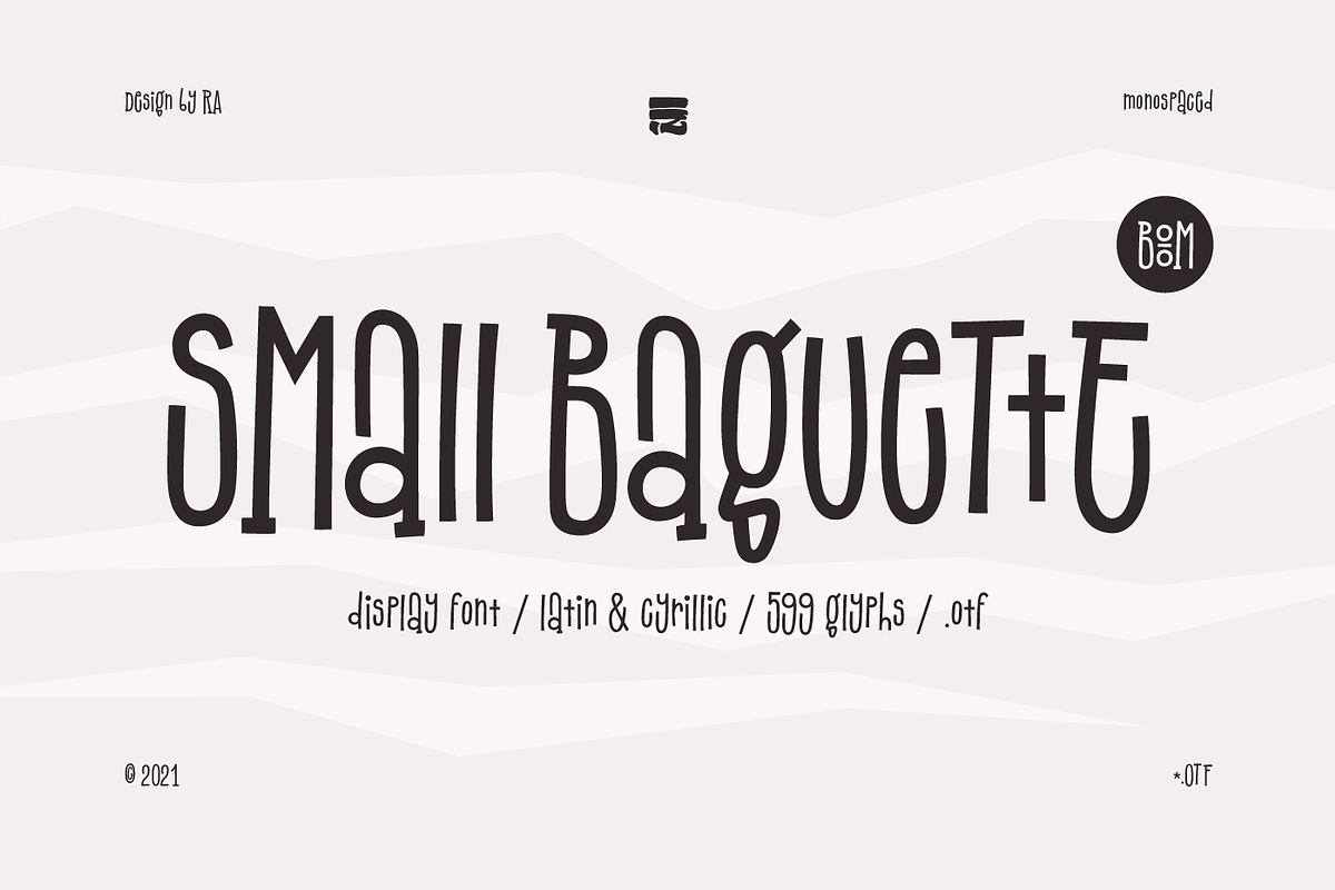 Small Baguette - Display Font, a Slab Serif Font by Diacritics (Photo 1 of 5)
