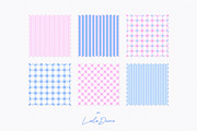 Pajama Patterns: Stripes & Check, a Pattern Graphic by Leila Divine (Thumbnail 3 of 11)