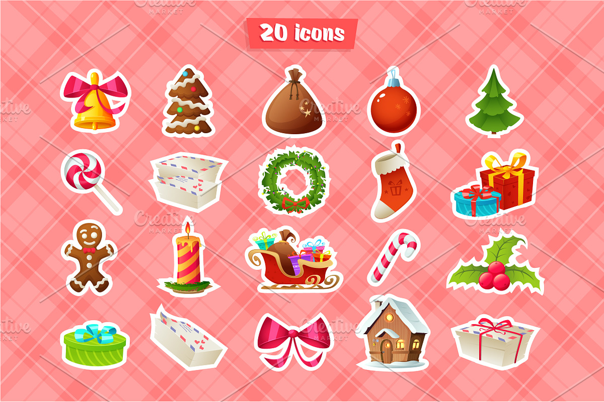 %SALE% -Big Christmas Collection, a Seasonal Illustration by VectorVision (Photo 2 of 24)