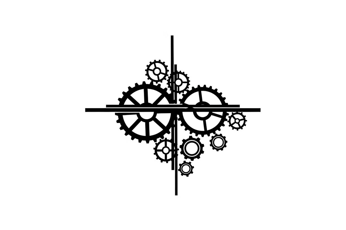 Gear & Cogwheel Silhouette Vector Bu, an Illustration by jahid234 (Photo 31 of 51)