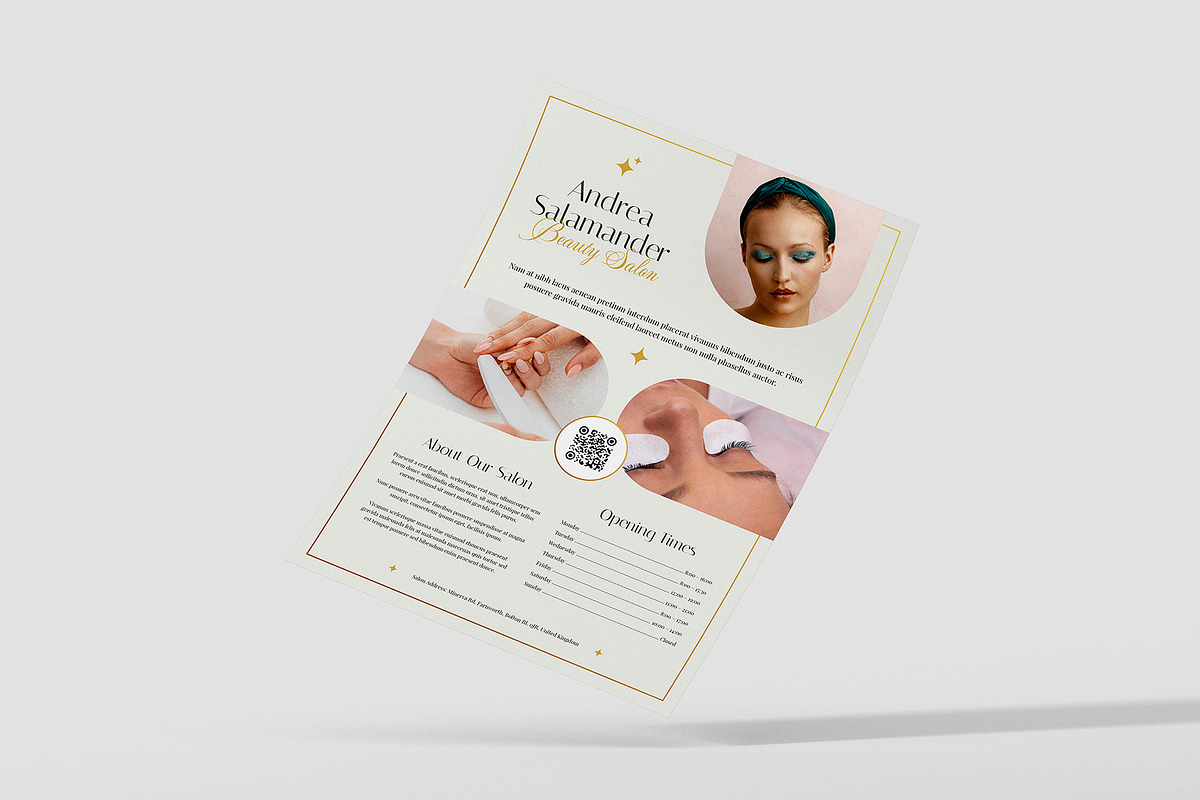 Esthetician Flyer Canva Template, a Flyer Template by artbart (Photo 4 of 12)