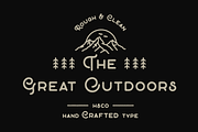 The Great Outdoors, a Sans Serif Font by Hustle Supply Co. (Thumbnail 5 of 5)