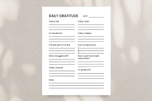 Printable Gratitude Journal