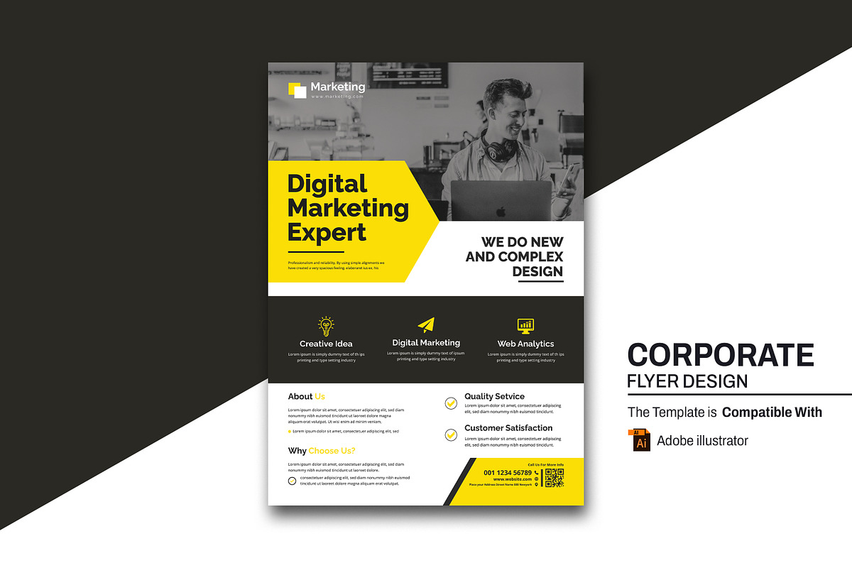 Corporate Business Flyer Template, a Flyer Template by creative-mint (Photo 1 of 4)