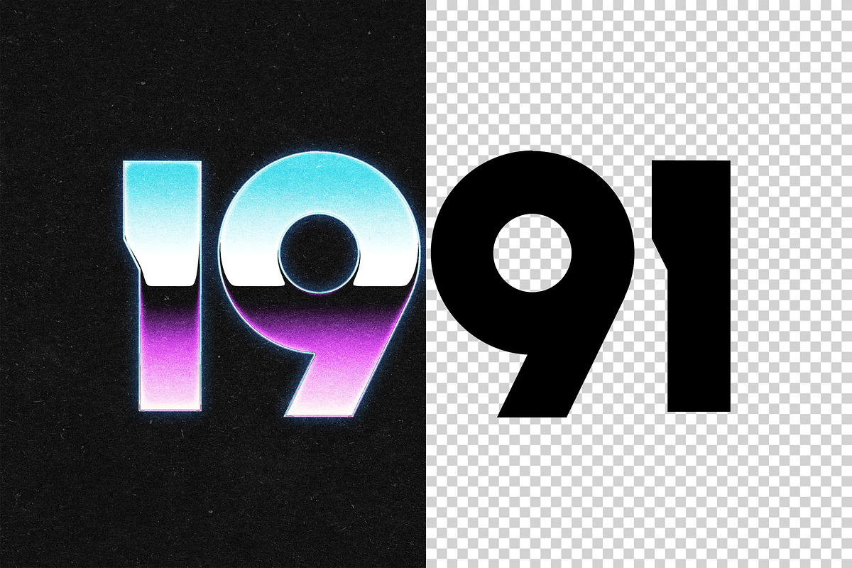 Retro Wave Chrome Text Effect, a Layer Style Add-On by Design Squad (Photo 4 of 4)