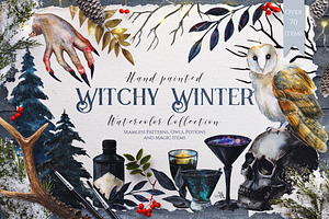 Watercolor Witchy Winter