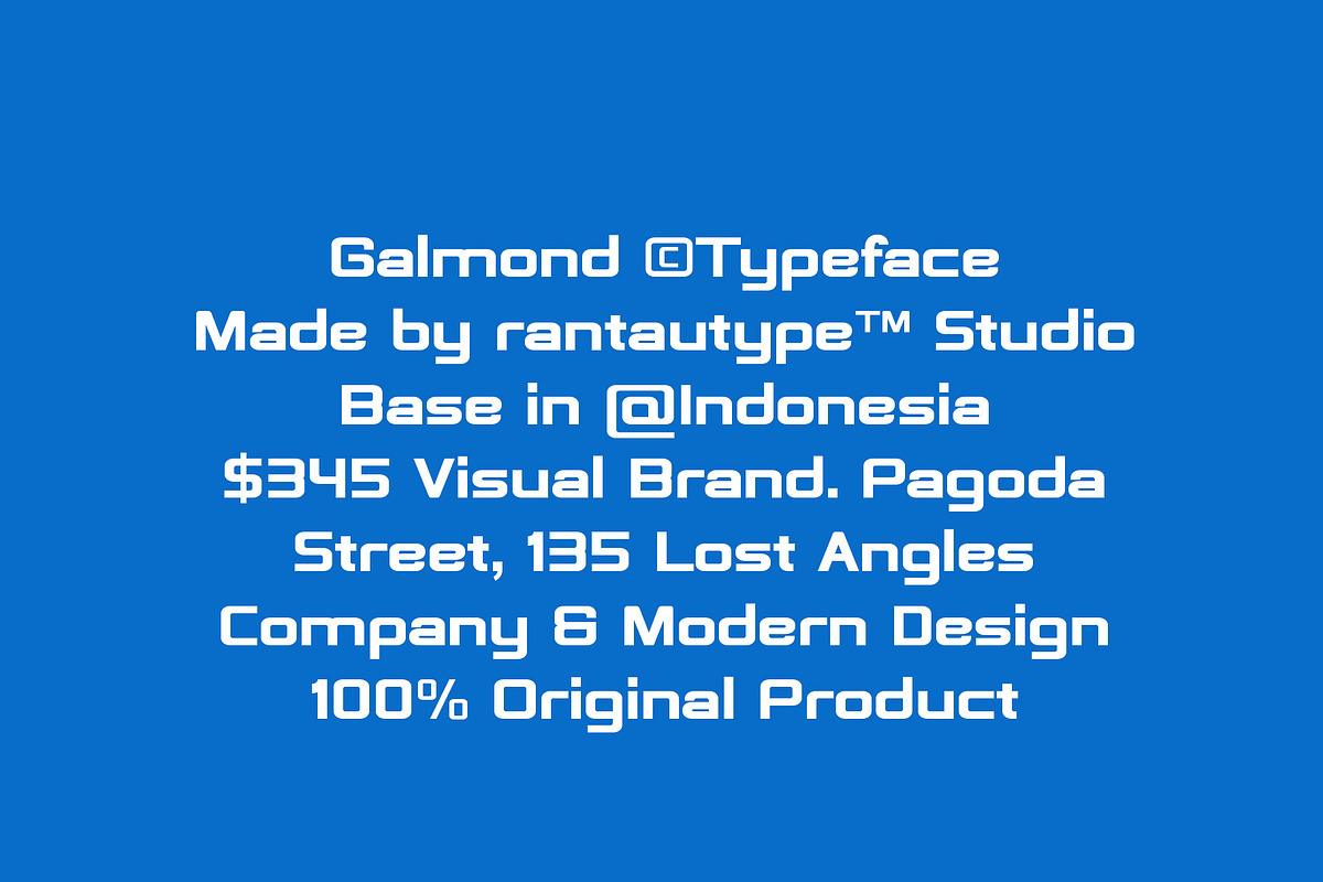 Galmond Company Typeface, a Sans Serif Font by RantautypeStudio (Photo 13 of 15)