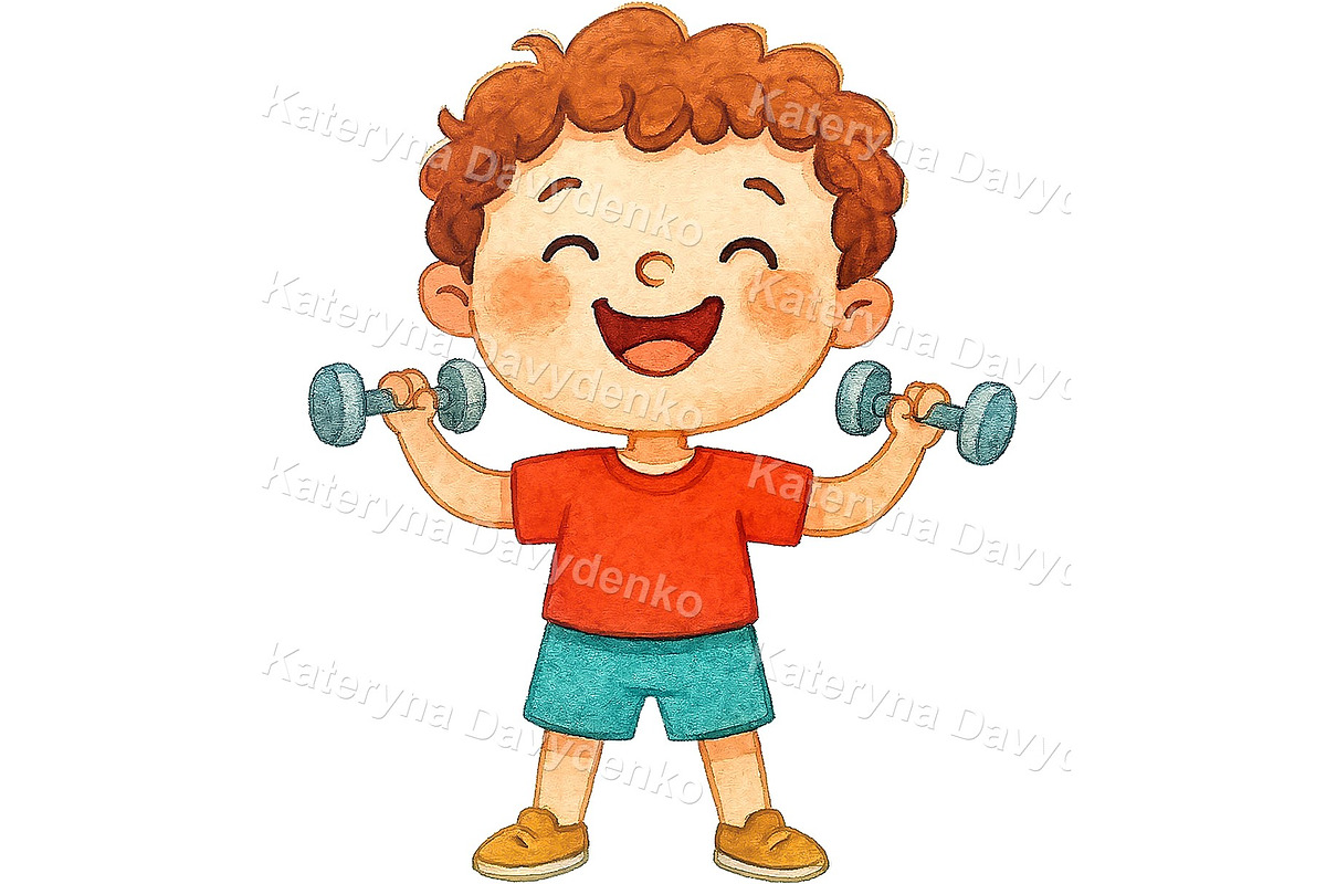Kids Sports Activities Set, a Sport Illustration by Bubert Art (Photo 5 of 7)