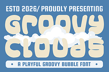 Groovy Clouds Groovy Bubble Font
