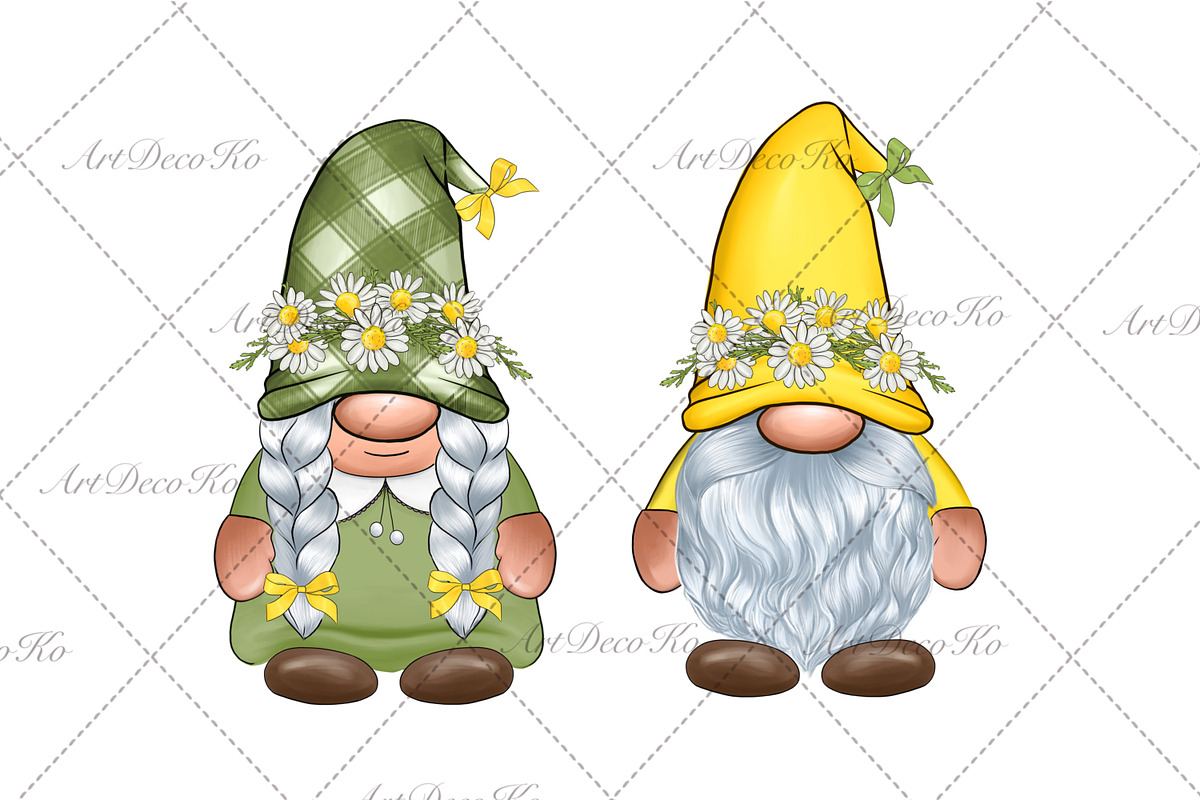 Chamomile truck, gnomes png, a Transportation Illustration by DekoArt (Photo 2 of 5)