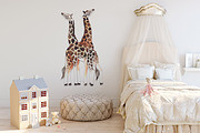 Giraffe love - watercolor set, an Illustration by Beauty Drops (Thumbnail 6 of 7)