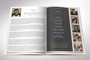 Kings Funeral Program Indesign