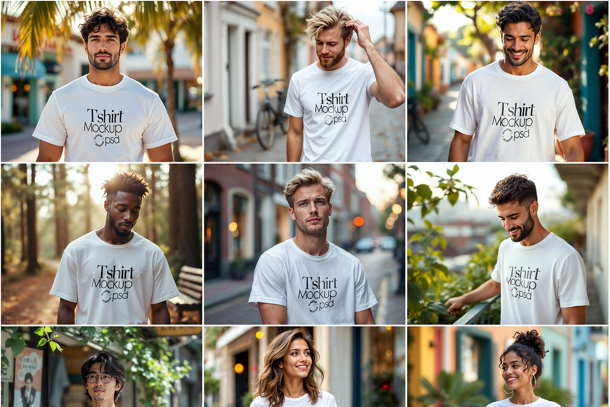 100 T-Shirt Mockup Bundle PSD, a Mockup by MockupShopi (Photo 7 of 15)