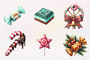 Christmas Candy Sublimation Clipart, an Illustration by CreationArt (Thumbnail 4 of 5)