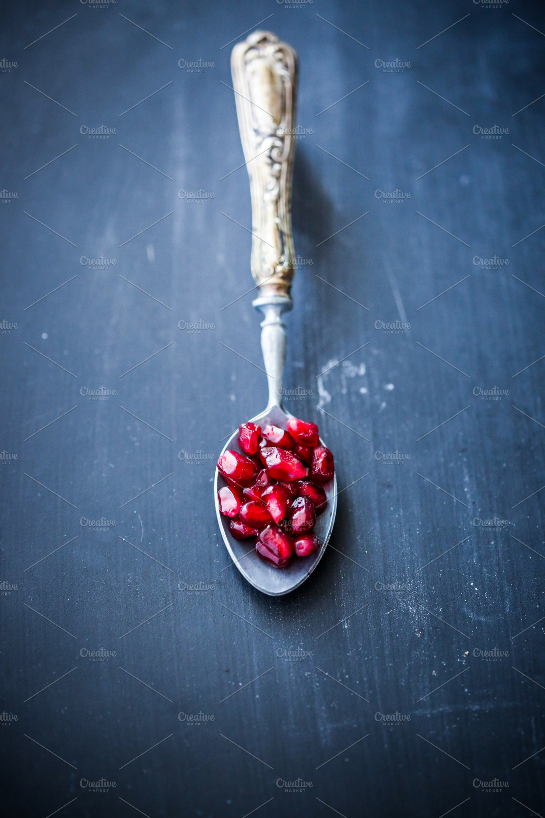 Minimal series: pomegranate seeds, a Food & Drink Photo by The Little Wild Apple