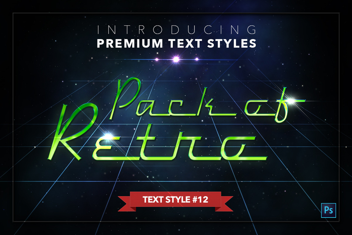 Retro #1 - 20 Text Styles, a Layer Style Add-On by Jonas Stensgaard (Photo 13 of 23)