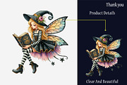 Watercolor Halloween Fairy Collectio, a Graphic by designcity5 (Thumbnail 5 of 5)