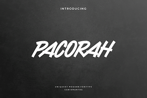 Pacorah, a Script Font by garismantra