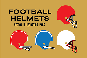 Football Helmet Silhouettes