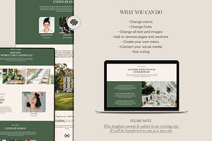 Event Planner Squarespace Website