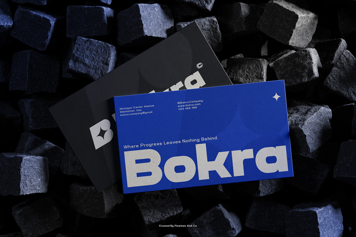 Bokra - Bold Modern Sans Serif Font, a Sans Serif Font by Flawless And Co (Photo 3 of 10)
