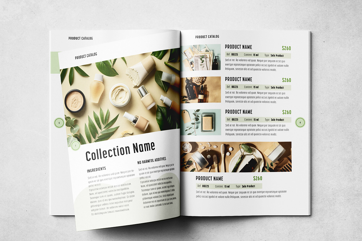 Natural Cosmetics Product Catalog, a Brochure Template by Grkic Creative (Photo 5 of 13)