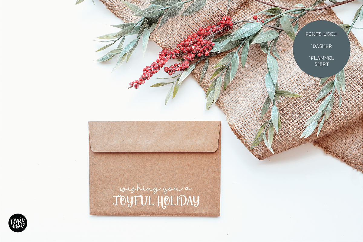 FARMHOUSE CHRISTMAS FONT BUNDLE, a Script Font by Blush Font Co. (Photo 11 of 26)