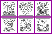 Bold Easy Little Spooky Coloring, a Seasonal Illustration by Coco Bloom (Thumbnail 2 of 4)