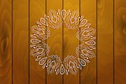 Round vector indian-style frames, a Texture Illustration by CreativeJourney (Thumbnail 3 of 5)