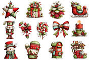 Whimsical Christmas Clipart, an Illustration by Dream Creation (Thumbnail 4 of 5)
