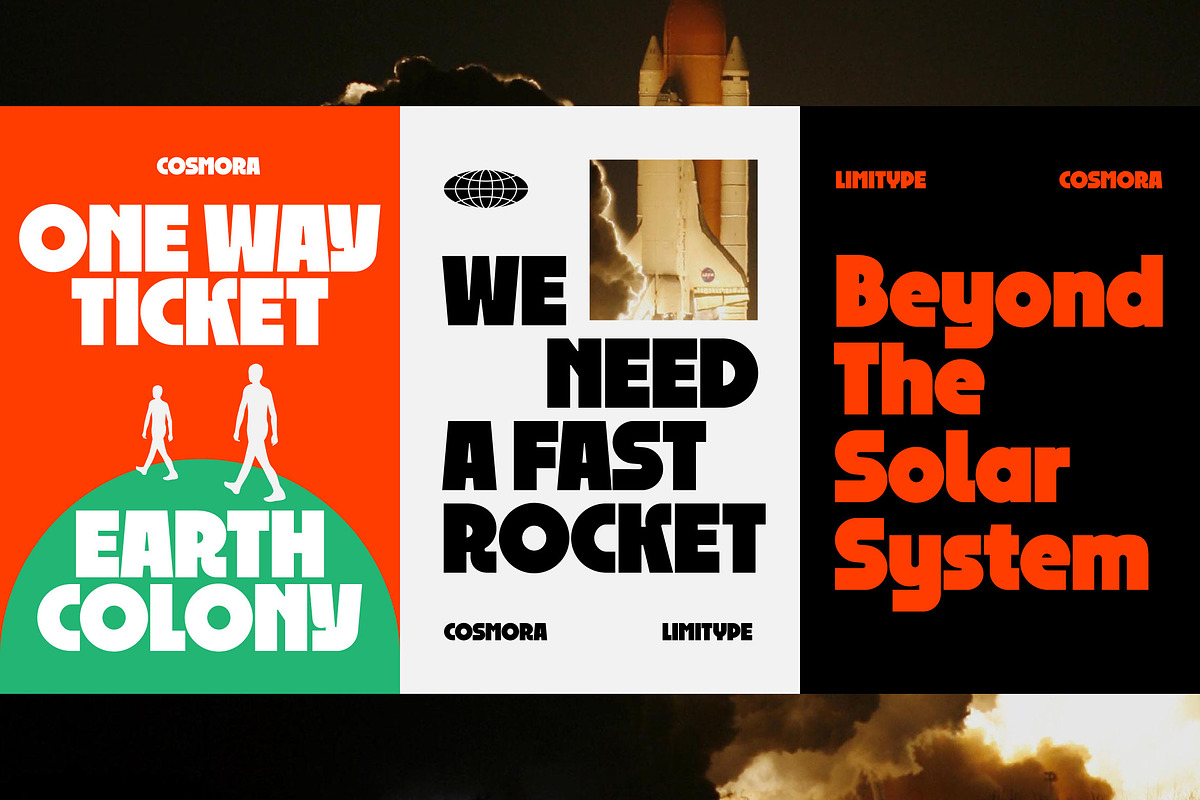 Cosmora - Modern Bold Font, a Sans Serif Font by limitype (Photo 3 of 12)
