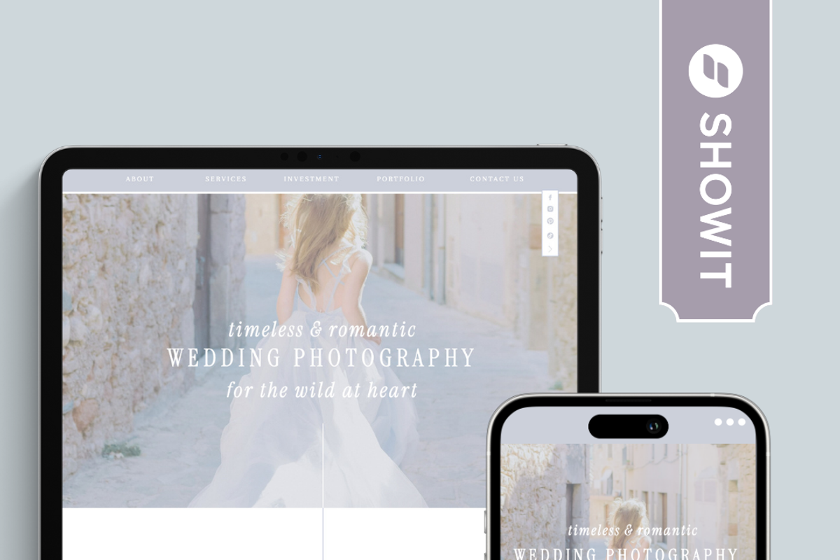 Showit Template for Wedding Pros, a Websites & App Template by Press Made Modern (Photo 1 of 4)