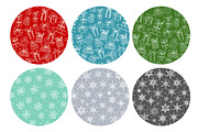 Winter holidays seamless patterns, a Pattern Graphic by Elina_Li (Thumbnail 2 of 6)
