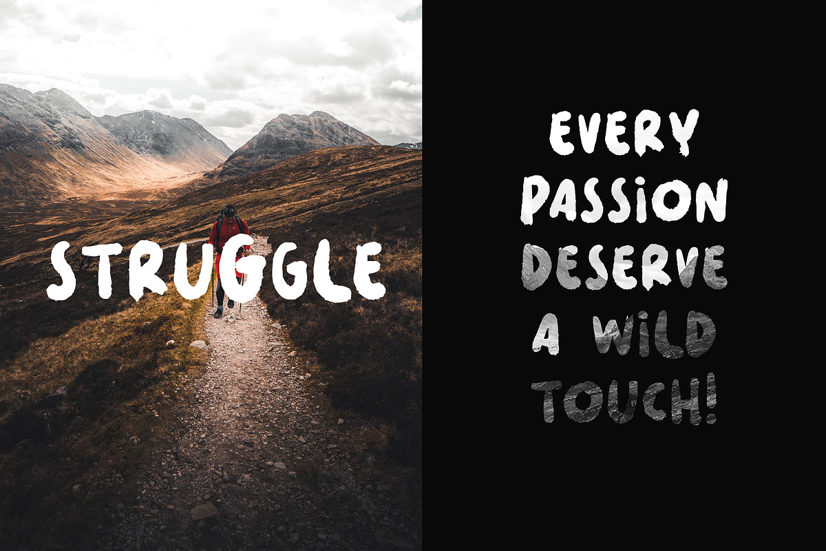 Les Noir - Rough Handwritten Font, a Sans Serif Font by MOCOSANS (Photo 4 of 5)
