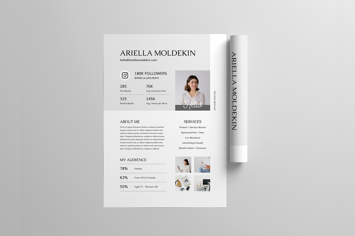 Media Kit | MS Word & Indesign, a Marketing Template by Leaflove (Photo 5 of 5)