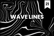 Wave Lines Background, an Object Graphic by Noires (Thumbnail 1 of 7)