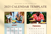 2025 CALENDAR CANVA TEMPLATE, a Stationery Template by The Little Lily Studio (Thumbnail 1 of 5)