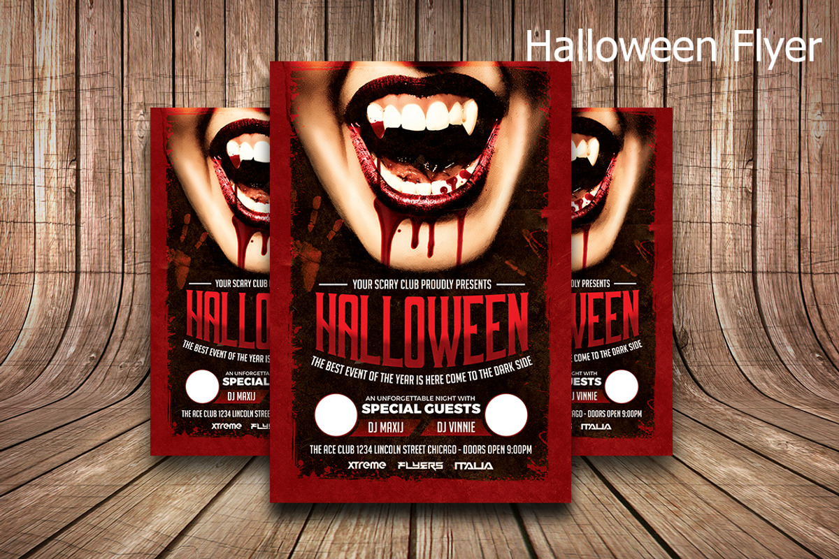 Halloween flyer, a Flyer Template by The G! Design