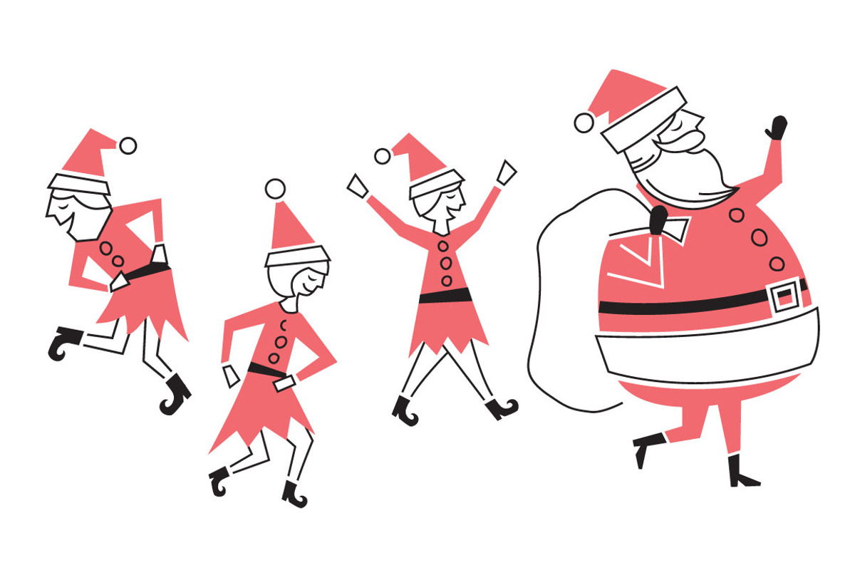 Santa Shake, an Illustration by Illustrations by Jessie (Photo 2 of 2)