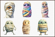 Minimalist Halloween Mummy Clipaart, an Illustration by Sublimation Artist (Thumbnail 3 of 6)