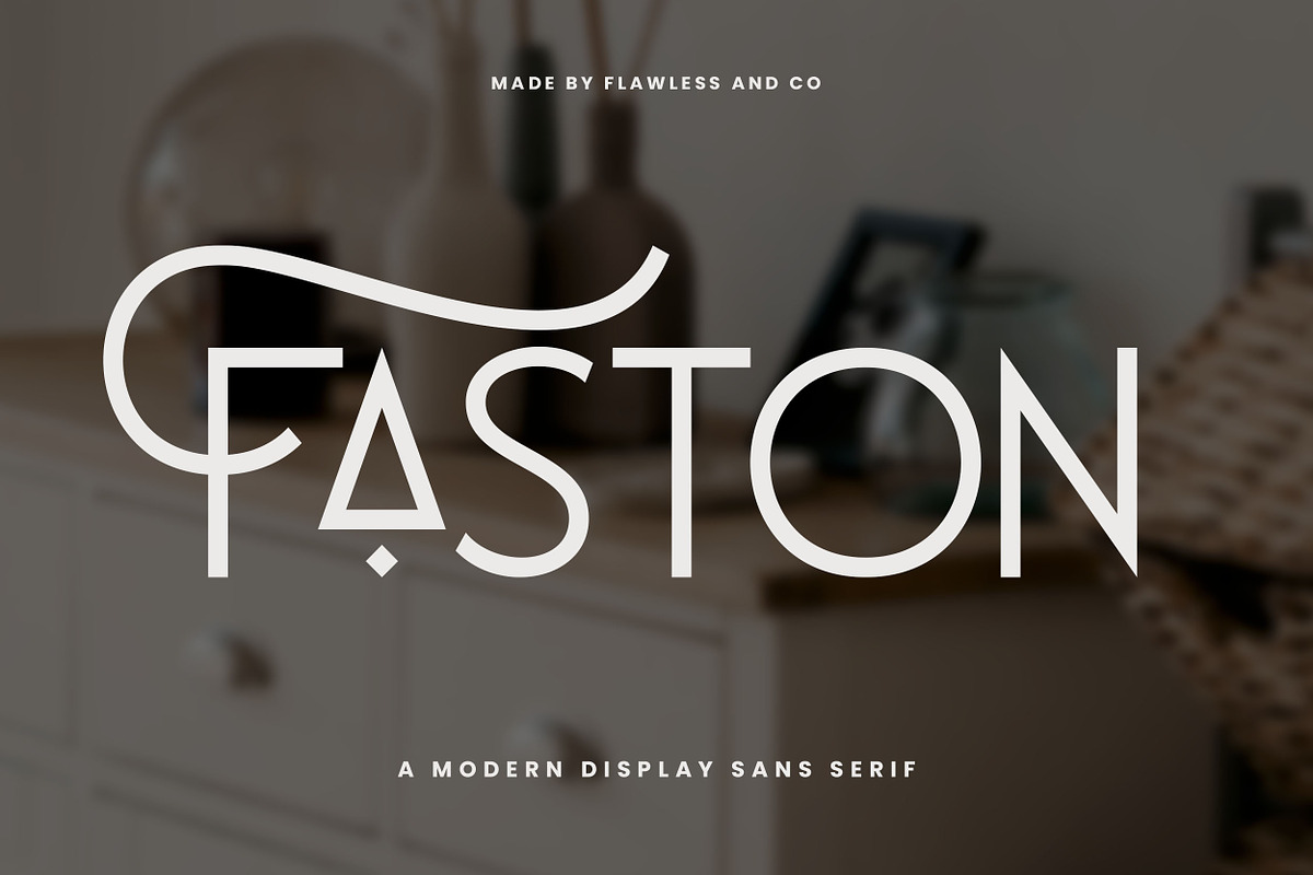 Faston - Modern Display Sans Serif, a Sans Serif Font by Flawless And Co (Photo 1 of 10)