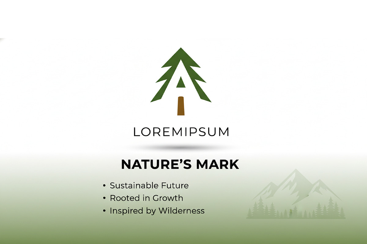 Pine Tree Logo with Letter a, a Branding & Logo Template by Saba Vector (Photo 2 of 3)
